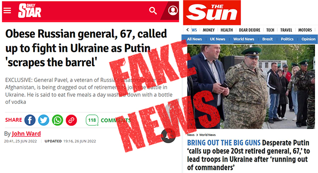 'Obese Russian General' Story Exposed As War Propaganda