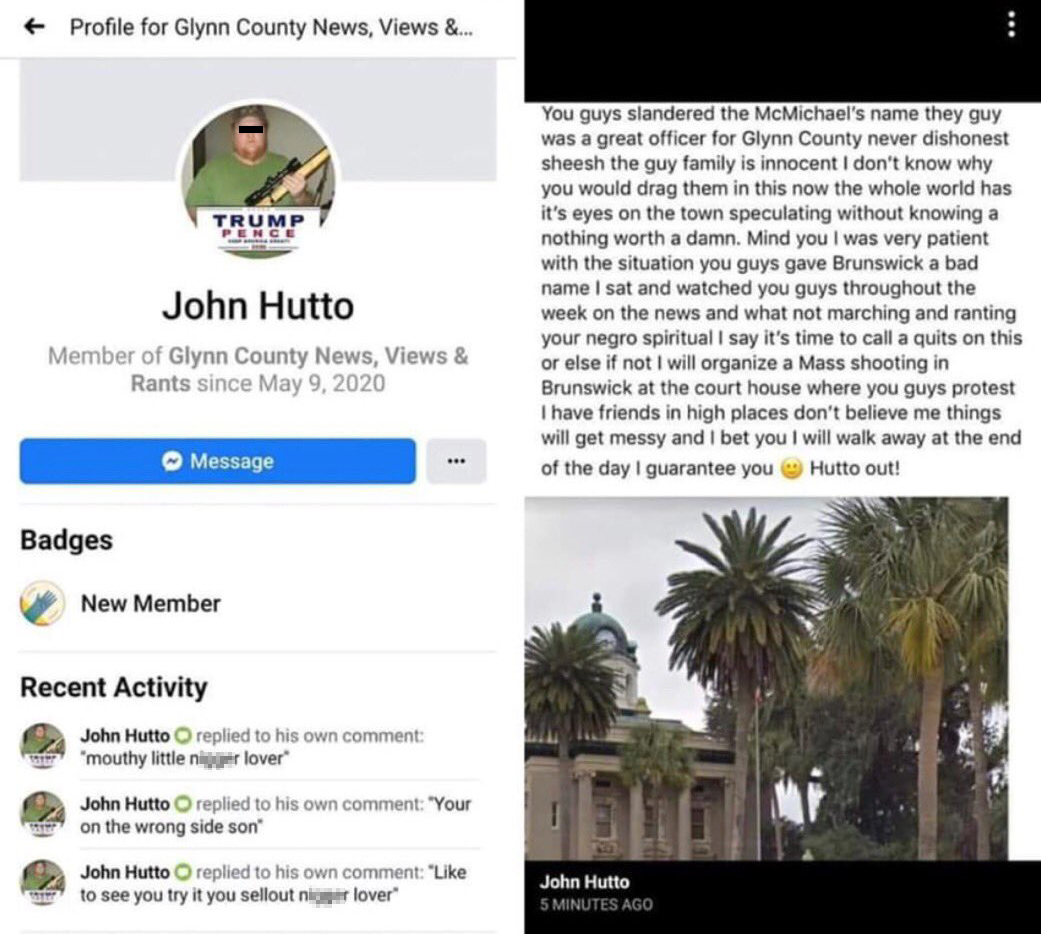 HATE HOAX: Black Man 'Created Fake Profile' Of White Trump Supporter to Issue Threats Against Pro-Arbery Protesters