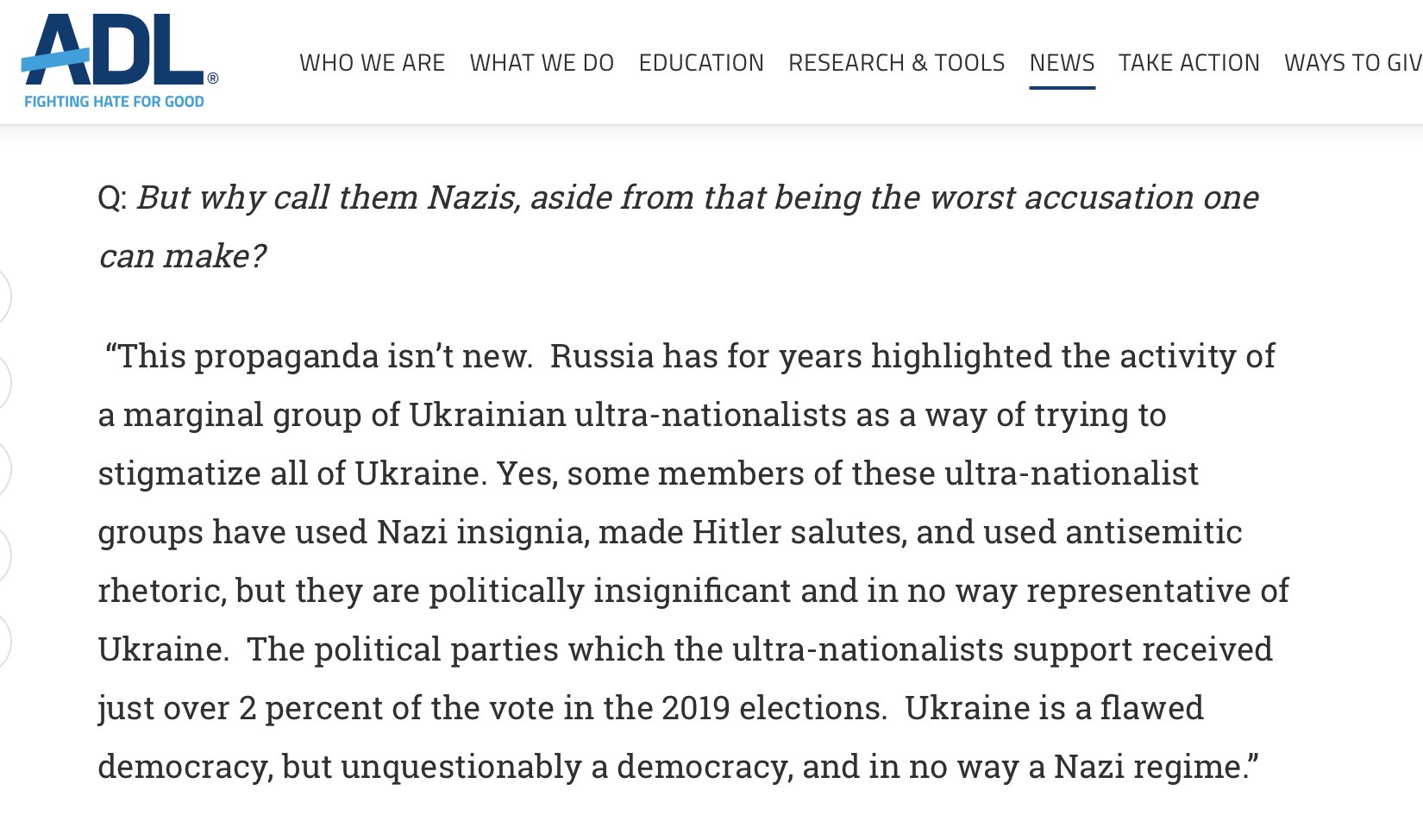 LOL: ADL Defends Ukraine's Neo-Nazis: They "Don't Attack Jews or Jewish Institutions Adl-defends-ukraine-neo-nazis-2