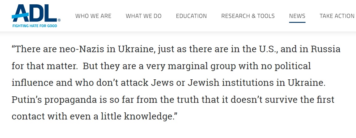 LOL: ADL Defends Ukraine's Neo-Nazis: They "Don't Attack Jews or Jewish Institutions Adl-defends-ukraine-neo-nazis