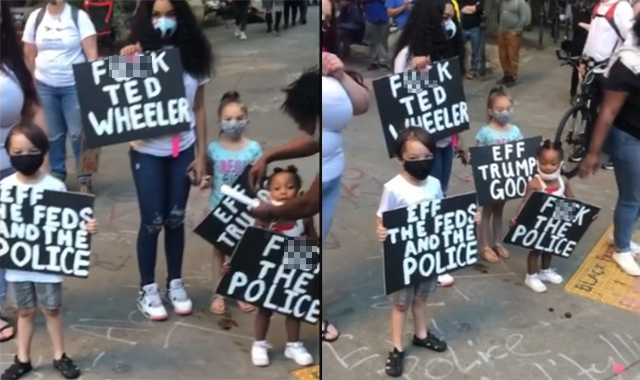 Black Lives Matter Activists Have Their Toddlers Carry 'F**k The ...