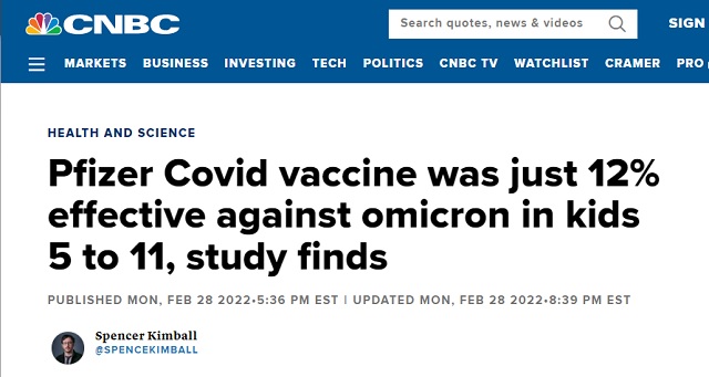 Insidious CDC Director Rochelle Walensky: "Nobody" Predicted Jabs' Waning Immunity Cv-vax-just-12-percent-effective-kids