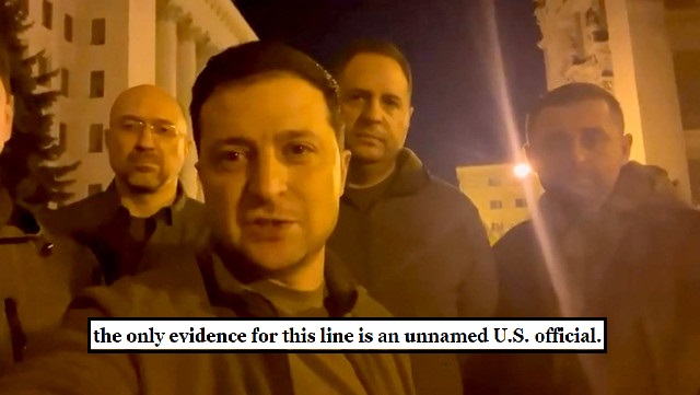 Scant Evidence Zelensky Said 'I Need Ammo, Not a Ride' - Quote Was Put Out by U.S. Intel Official I-need-ammo-not-ride-was-put-out-by-us-intelligence