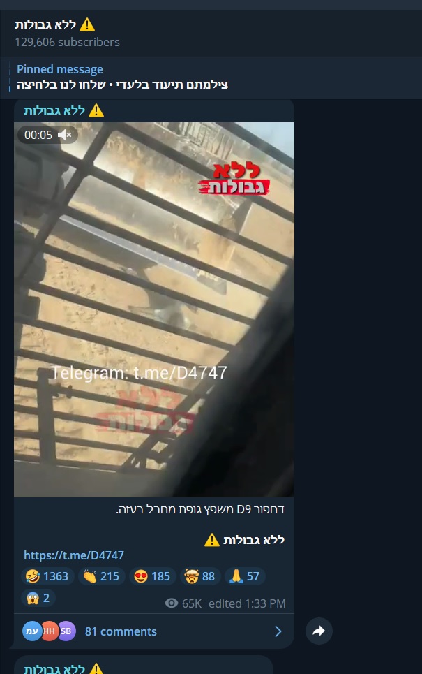 Israeli Troops Run Over Palestinian With a Bulldozer, Israelis Laugh About It On Social Media Israeli Troops Run Over Palestinian With a Bulldozer, Israelis Laugh About It On Social Media