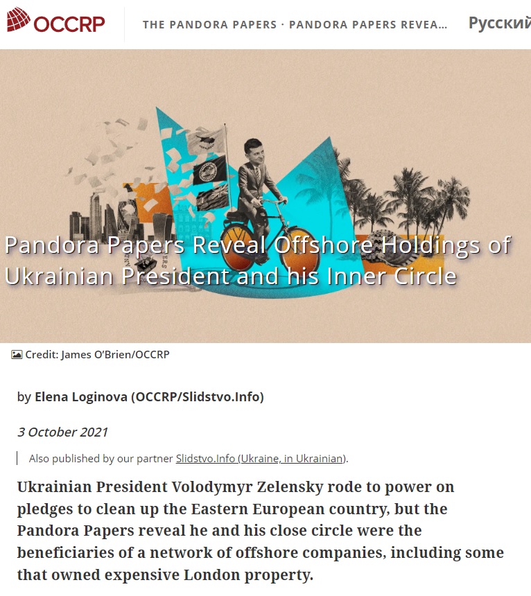 Zelensky And Entourage Embezzled ‘At Least’ $400M From U.S. Aid Sent to Ukraine Zelensky-pandora-papers-corruption